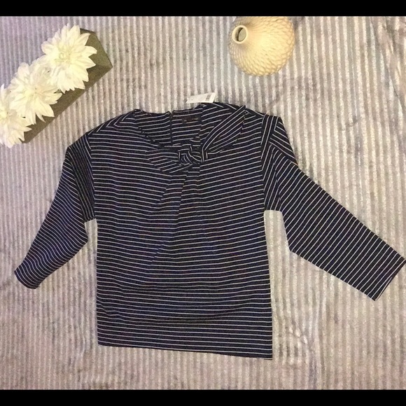 Banana Republic Sweaters - Banana republic Stripe bow-neck sweater